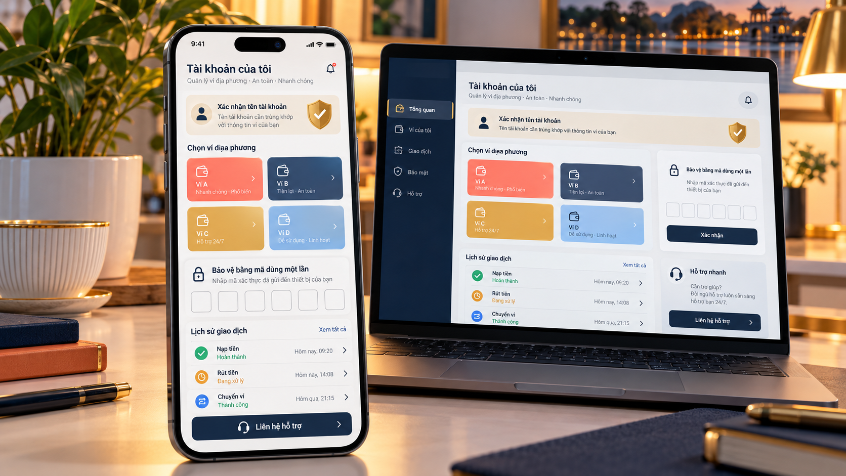 Minh họa tài khoản HELLO88